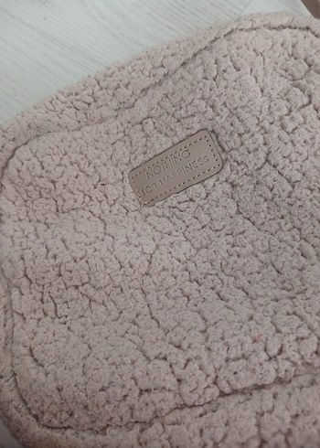 Bej Peluş Kadın Omuz Çantası - Görsel 2