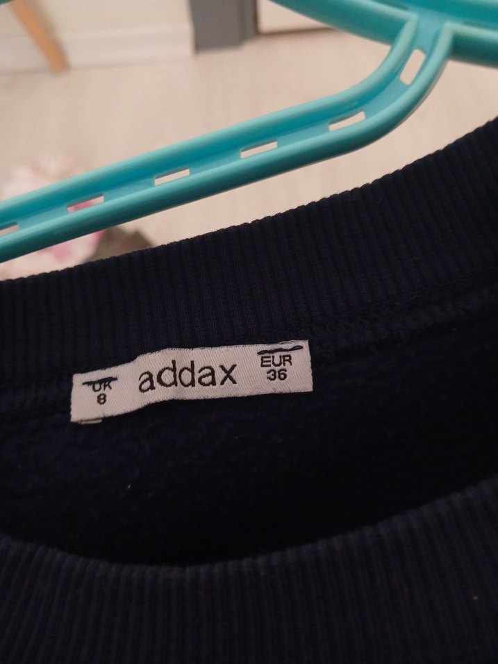 Lacivert Oversize Kadın Sweatshirt - Görsel 2