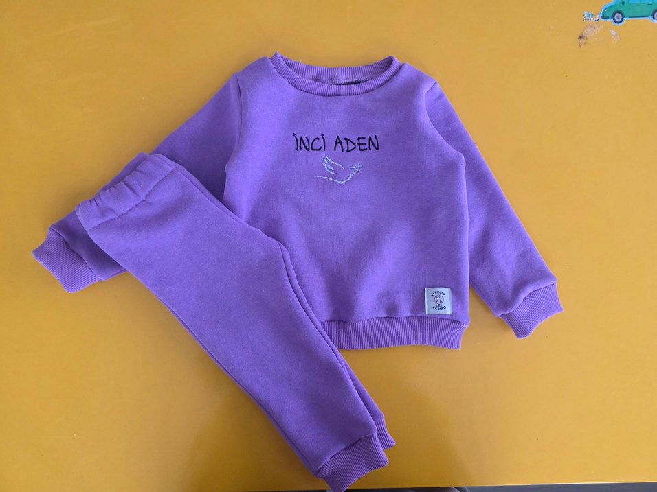 kisiye özel nakışlı bebek alt üst takim - Görsel 3