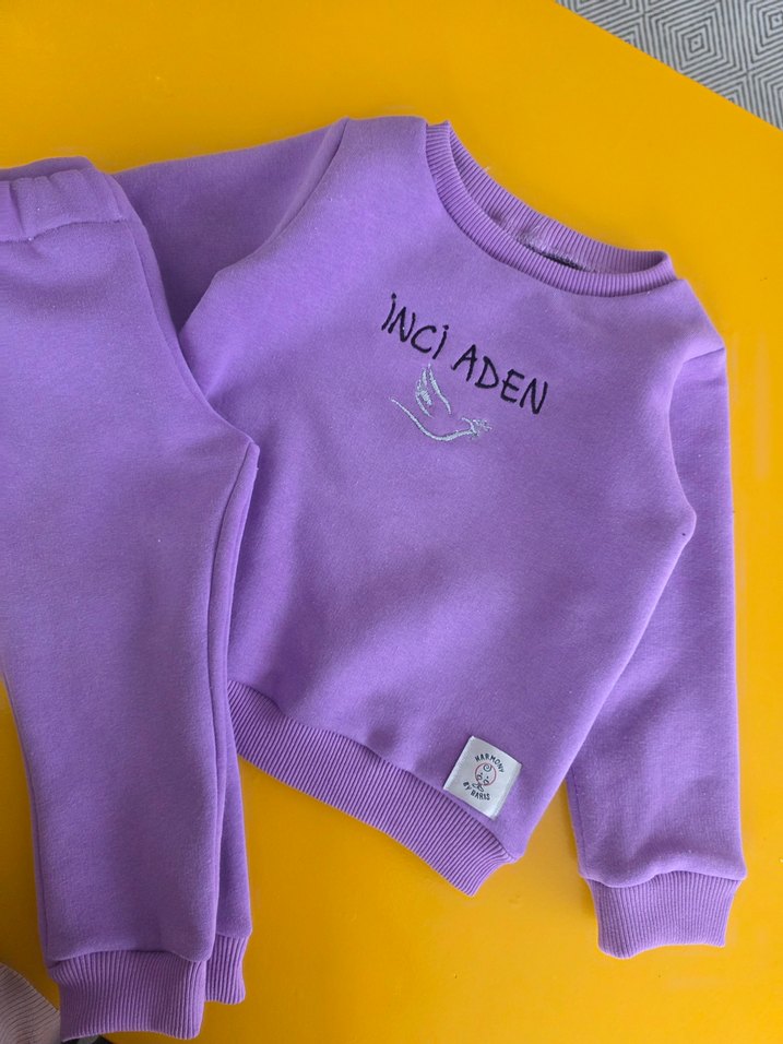 kisiye özel nakışlı bebek alt üst takim - Görsel 2