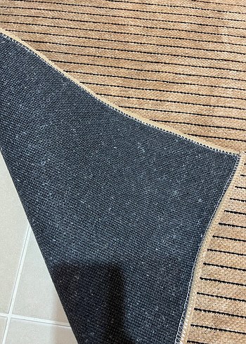 Modern Kahverengi Çizgili Halı - Görsel 2