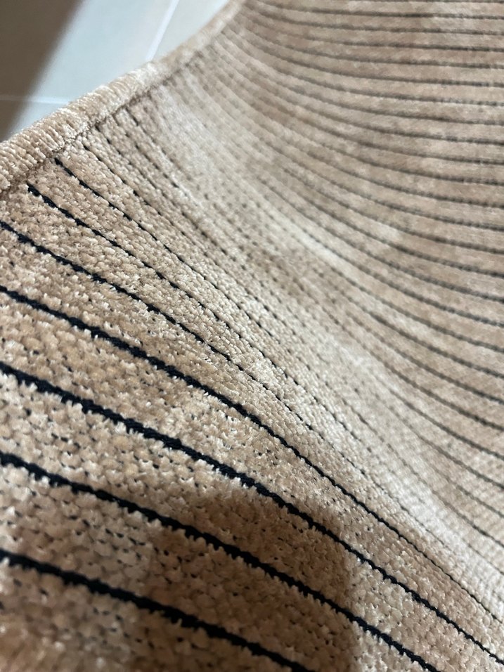 Modern Kahverengi Çizgili Halı - Görsel 3