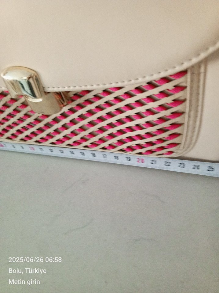 #CHARO GARCİA BeJ Baskılı Kadın Omuz Çantası - Görsel 3