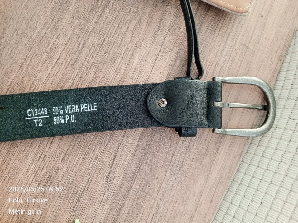 TÜZÜN MARKA Çiçek Detaylı Çok Renkli Deri Kadın Kemer - Görsel 5