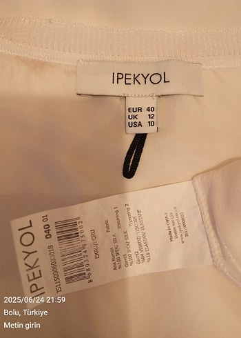#İPEKYOL %100 İPEK Beyaz Şeffaf Kolsuz Mini Bluz - Görsel 7