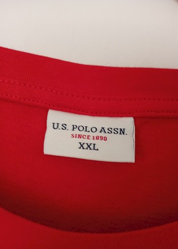 xxl Beden USPA Baskılı Kırmızı Erkek Tişört