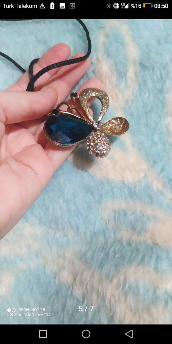 Kelebekli Kolye - Görsel 5