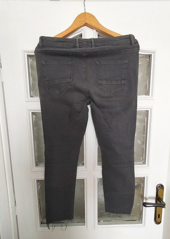 Mudo Gri Kadın Denim Pantolon Midi Boy