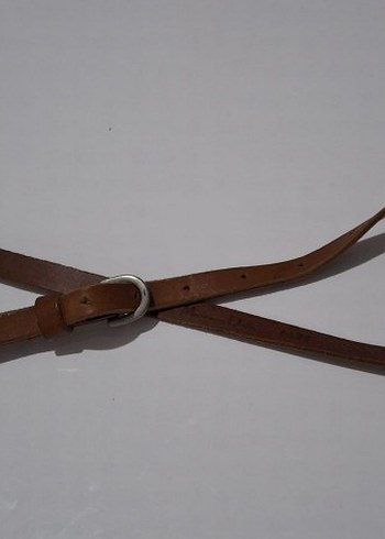 Massimo Dutti Minimal Kahverengi Deri Kemer