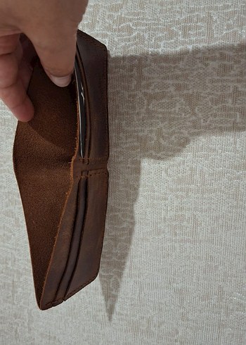 Bohem Tarzı Parlak Kahverengi Erkek Cüzdanı - Görsel 4