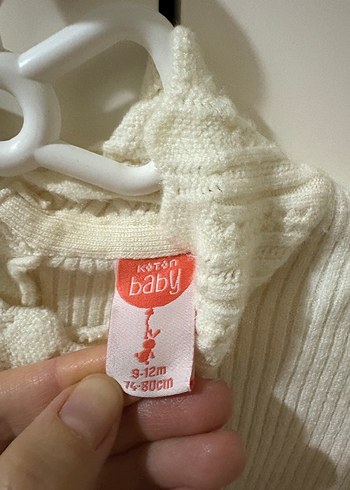 Krem Yüksek Yakalı Triko  Kazak - Görsel 3