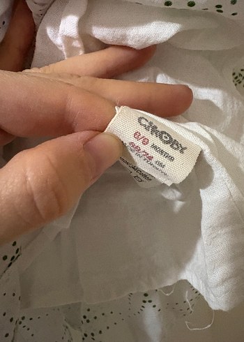 Kız Çocuk Beyaz Nakışlı Fırfırlı Elbise - Görsel 4