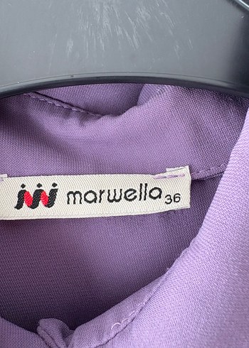 Mor Uzun Kollu Salaş Kadın Elbise - Görsel 3