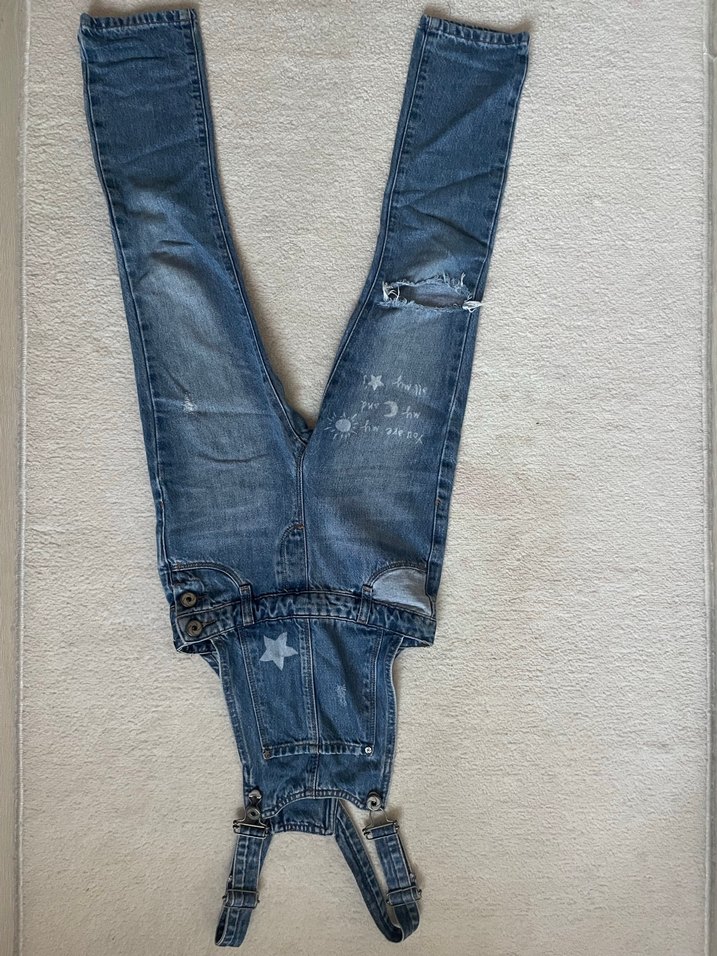 Kızlar için kot tulum - Görsel 2