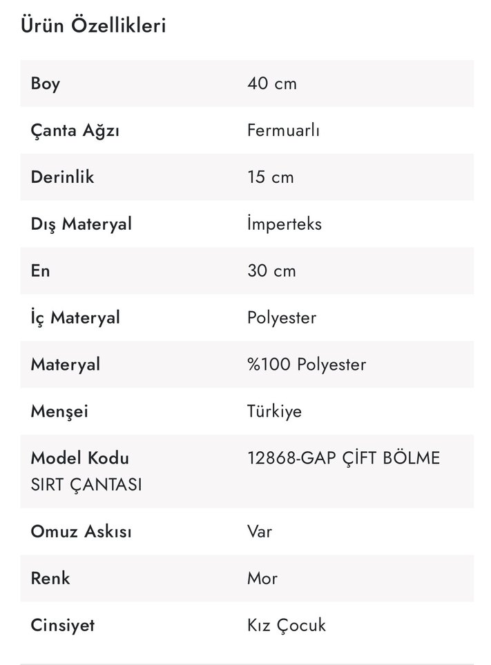 GAP Çocuk Sırt Çantası - Görsel 4