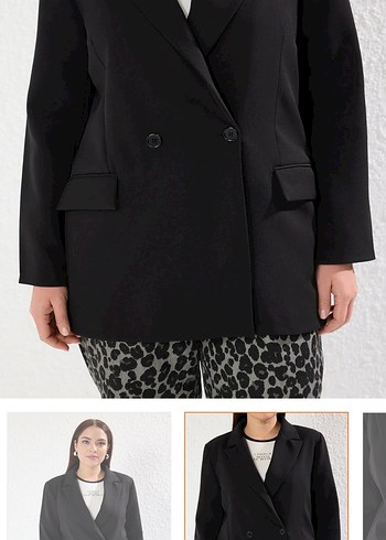 Gri Yılan Desenli Midi Kumaş Pantolon - Görsel 3