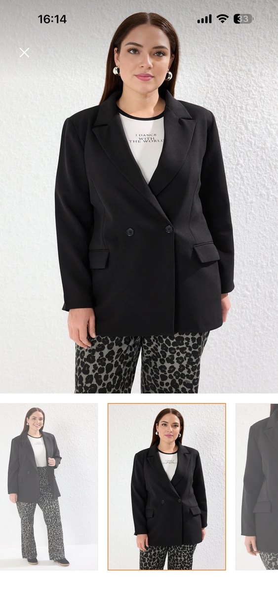 Gri Yılan Desenli Midi Kumaş Pantolon - Görsel 2