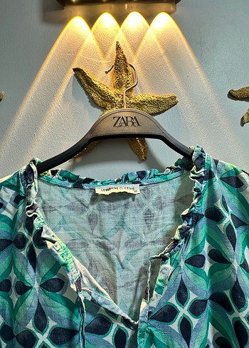 Turkuaz Renkli Bohem Uzun Elbise - Görsel 2