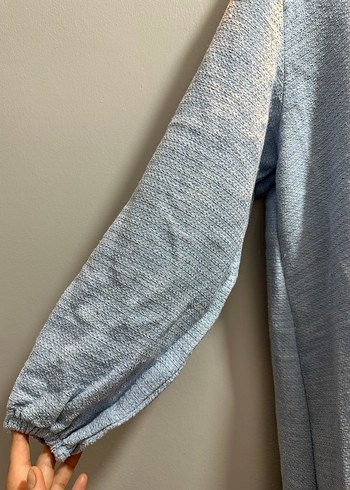 Kadın Mavi Uzun Triko Elbise - Görsel 2