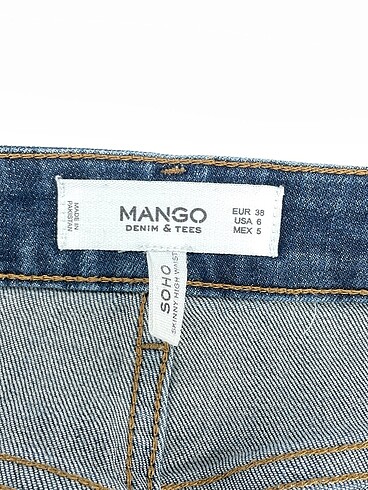 38 Beden mavi Renk Mango Jean / Kot %70 İndirimli.