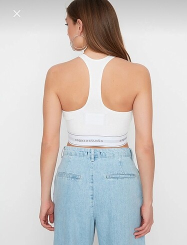 Trendyol & Milla Trendyolmilla x sagaza crop bluz