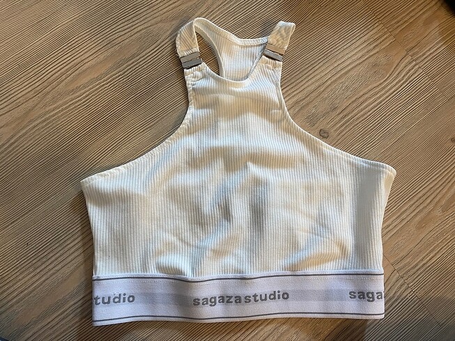36 Beden beyaz Renk Trendyolmilla x sagaza crop bluz