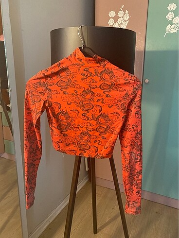 Bershka Bershka ejderha desenli spor bluz