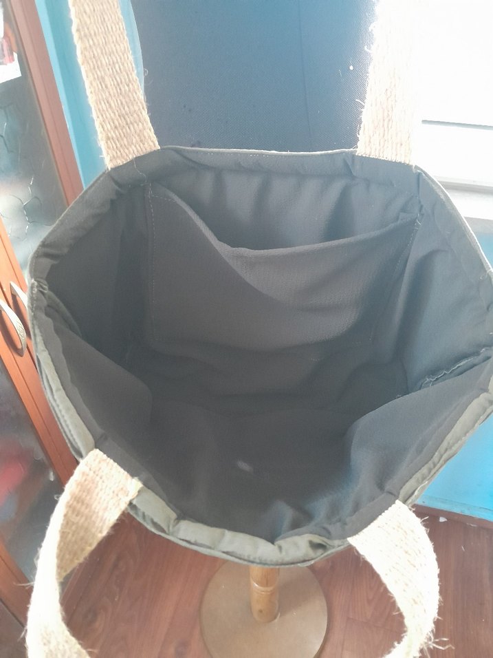 Haki yesil Kadın Günlük şişme mont Kumaştan Omuz Çantası - Görsel 3