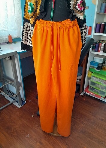 Keten yazlık pantolon