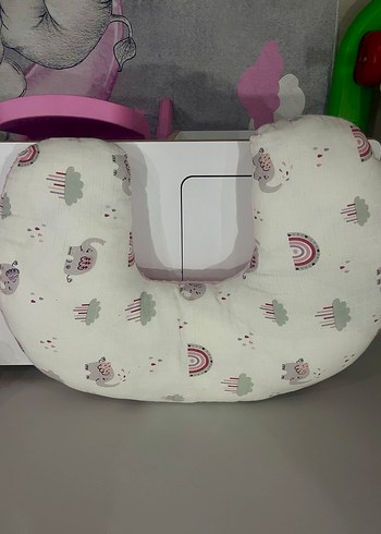 Baskılı Pastel Renkli Emzirme ve Hamile Yastığı - Görsel 3