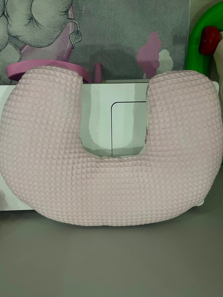 Baskılı Pastel Renkli Emzirme ve Hamile Yastığı - Görsel 2