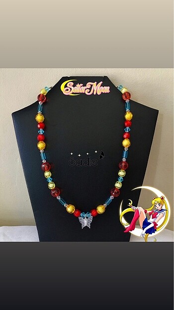 American Vintage Sailor Moon Temalı Tasarım Kolye
