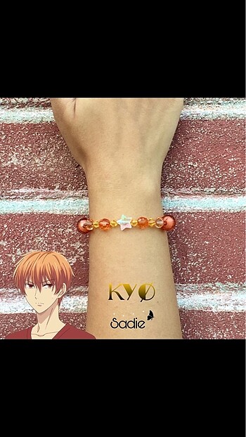 American Vintage Kyo Sohma Temalı Tasarım Bileklik
