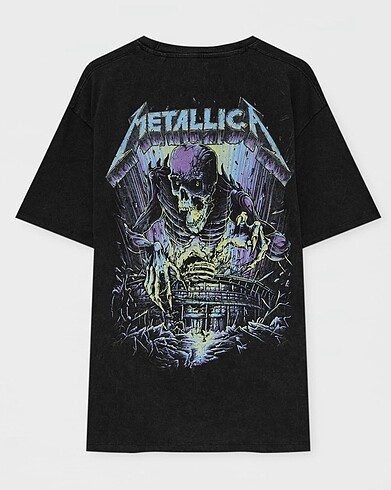 Metallica sırt baskılı tshirt