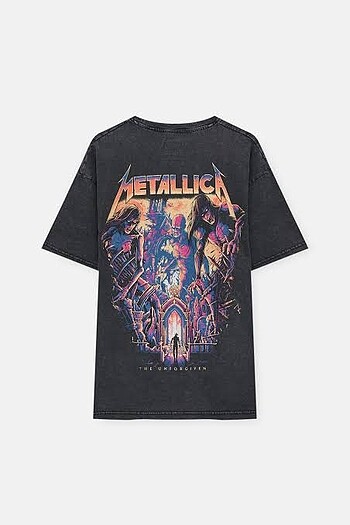 Metallica Sırt Baskılı Pull And Bear Tshirt