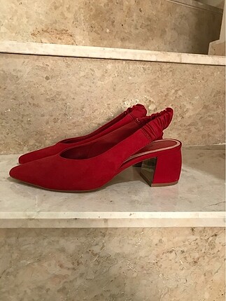 Stradivarius Kırmızı Topuklu Ayakkabı