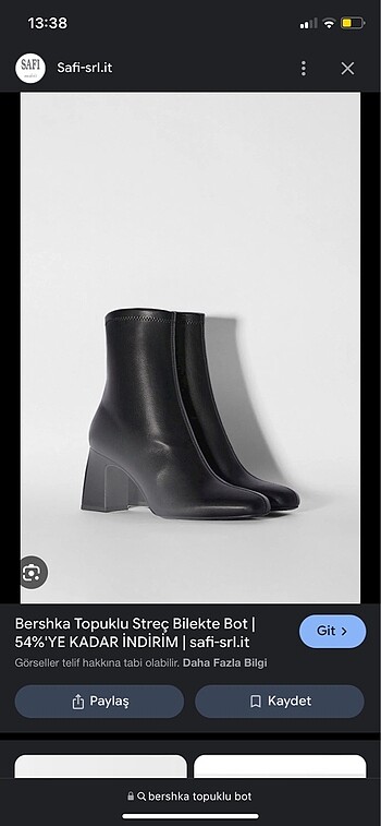 Bershka topuklu bot