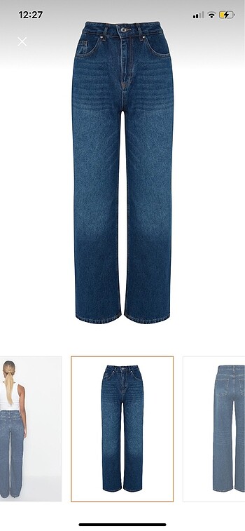 38 Beden Koyu kot jean