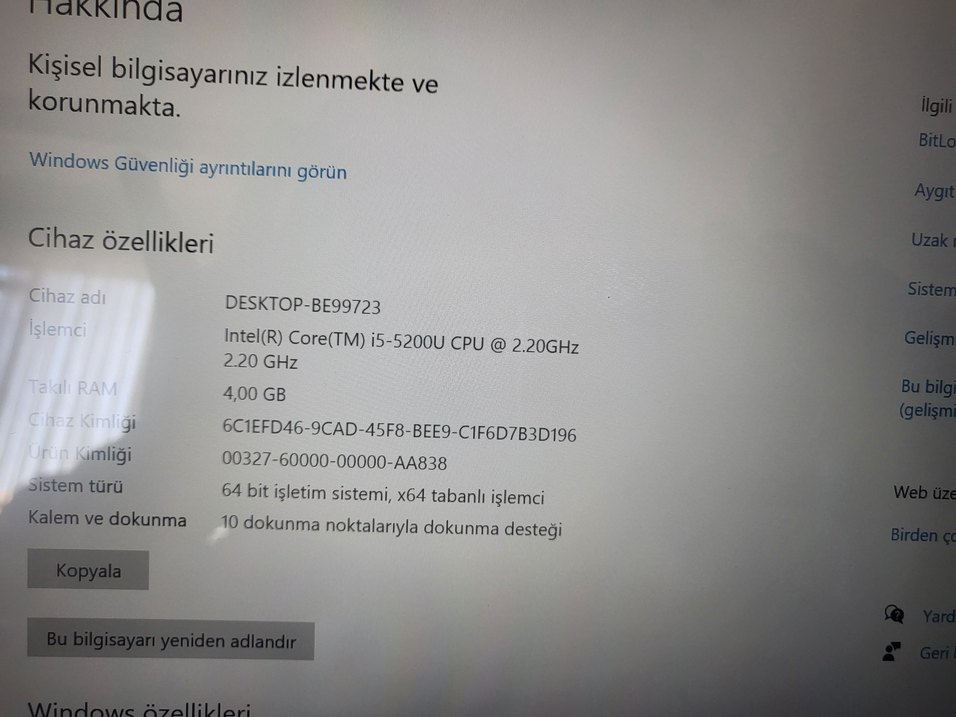 Lenovo Siyah Dizüstü Bilgisayar - Görsel 5