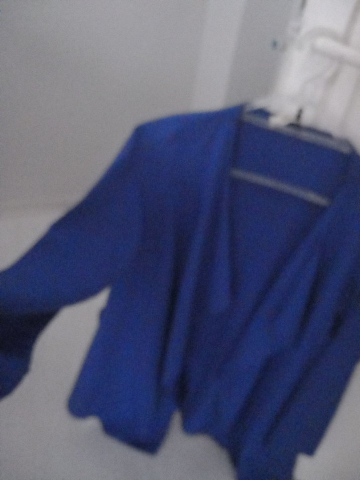 Lacivert Kadın Salaş Midi Hırka - Görsel 3