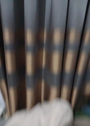 Gri ve Kahverengi Çizgili Modern Perdel fon - Görsel 2