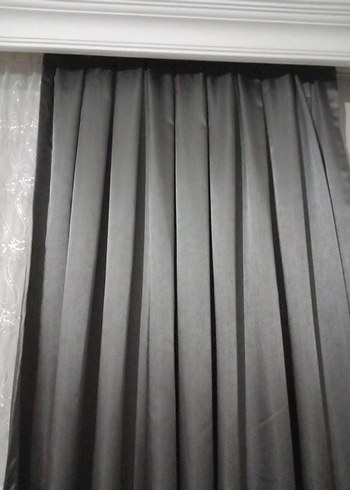 Gri ve Kahverengi Çizgili Modern Perdel fon - Görsel 4