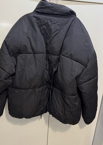 Bershka Siyah Midi Kışlık Kadın Mont