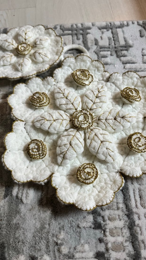 Dantel İşlemeli çeyizlik lif takımı - Görsel 3