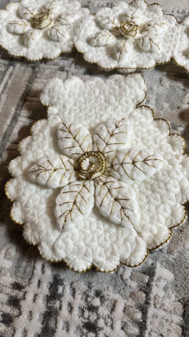 Dantel İşlemeli çeyizlik lif takımı - Görsel 2