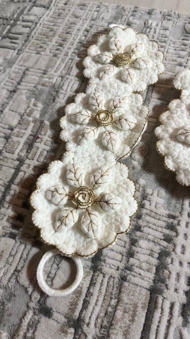 Dantel İşlemeli çeyizlik lif takımı - Görsel 4