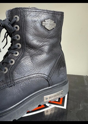 Harley Davidson Siyah Deri Bilek Botu
