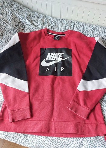 Nike Air Renk Bloklu Spor Sweatshirt
