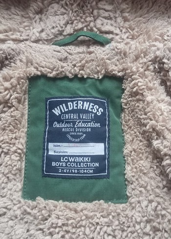 Erkek Çocuk Haki Düğmeli Mont - Görsel 5