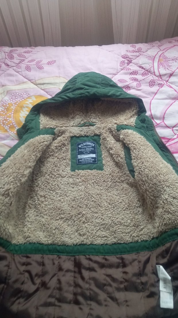 Erkek Çocuk Haki Düğmeli Mont - Görsel 3